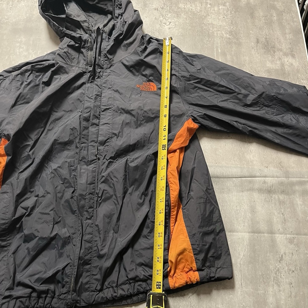 The North Face Hyvent Windbreaker Men's Size M Gray Wind Shell Orange Lining - Picture 6 of 11